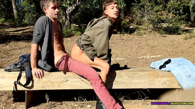 Handsome duo nearly got caught ravaging in a public park