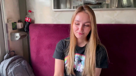Married Alina RAI had hookup on a teach with a stranger