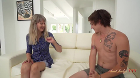 AuntJudysXXX anger-wrath 53yo Mature Landlady Jamie lets her tenant pay the rent in jizm